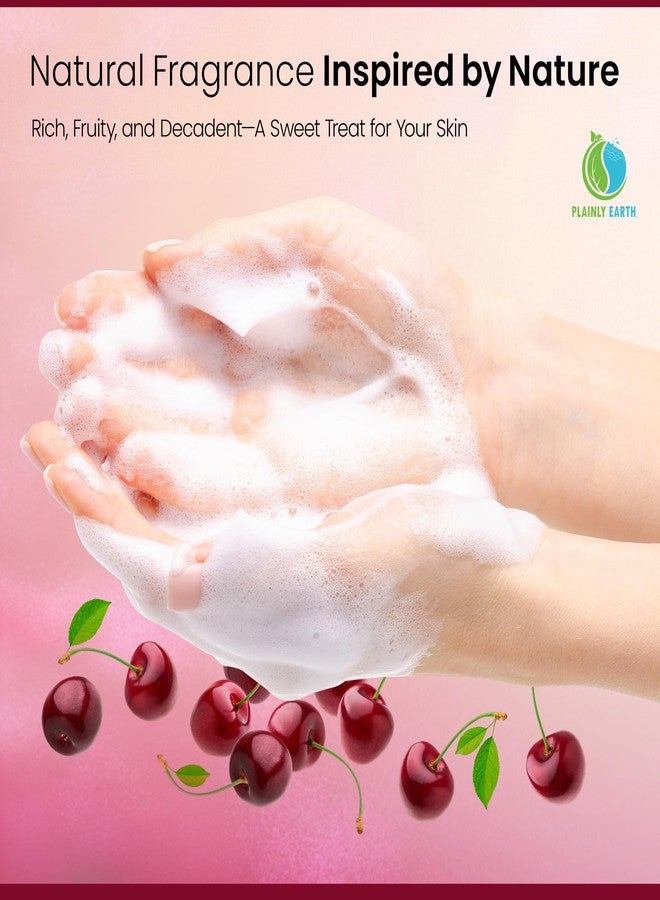 Plainly Earth AntiMicrobial Hand Soap - Antibacterial Hand Soap Moisturizing - Liquid Hand Soap Refill Antibacterial - Moisturizing Hand Soap Antibacterial - Gentle Foaming Hand Soap - Black Cherry Merlot, 64 oz - Image 5